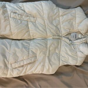 Kids White Puffer Vest